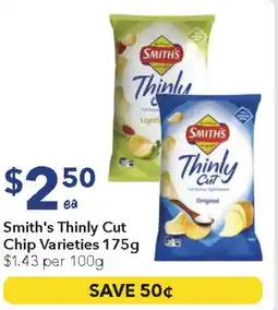 Ritchies Smith's Thinly Cut Chip Varieties offer