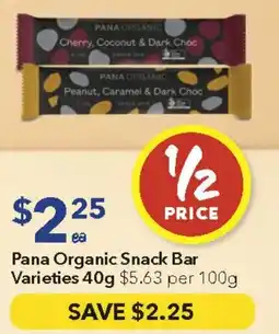 Ritchies Pana Organic Snack Bar Varieties offer