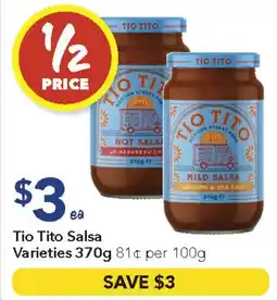 Ritchies Tio Tito Salsa Varieties offer