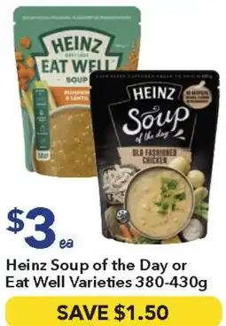 Ritchies Heinz Soup of the Day or Eat Well Varieties offer