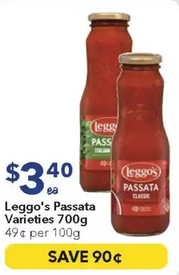 Ritchies Leggo's Passata Varieties offer