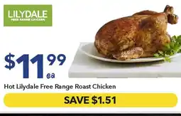 Ritchies Hot Lilydale Free Range Roast Chicken offer