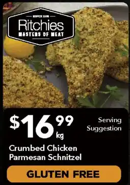 Ritchies Crumbed Chicken Parmesan Schnitzel offer