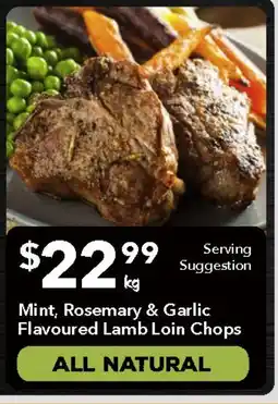 Ritchies Mint, Rosemary & Garlic Flavoured Lamb Loin Chops offer