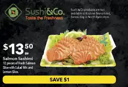 Ritchies Salmon Sashimi offer
