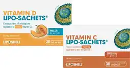 Pharmacist Advice Lipo-Sachets Vitamin D Melon or Vitamin C Original Flavour 30 x 5g Sachets offer