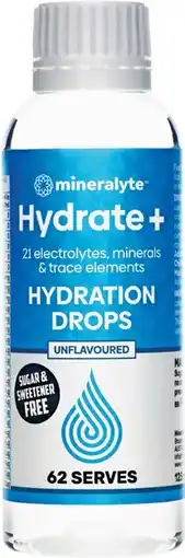 Pharmacist Advice Mineralyte Hydration Drops 125mL offer