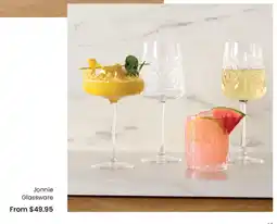Myer Jonnie Glassware offer