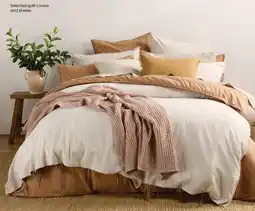 Myer Evie Organic Stonewash Quilt Cover offer