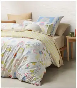 Myer Vue Celestial Summer Icon Cotton Sateen Quilt Cover Set offer