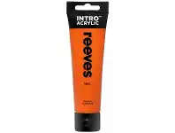 Officeworks Reeves Intro Acrylic Paint 120ml - Orange offer