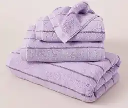 Myer Vue Pinstripe Hand Towel 2 Pack offer