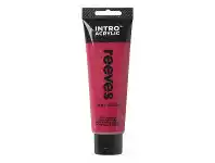Officeworks Reeves Intro Acrylic Paint 120ml - Rose Madder offer