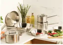 Myer Steel Stock Pot with Lid 24cm/7.5L offer