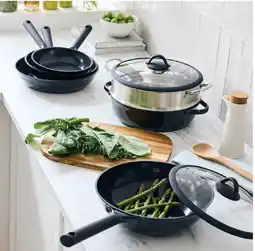 Myer The Cook Collective Ceramic Non-Stick Sauté Pan & Steamer with Lid 28cm offer