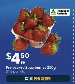 Ritchies Pre-packed Strawberries offer