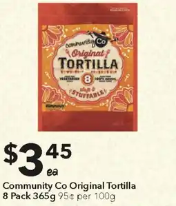 Ritchies Community Co Original Tortilla 8 Pack offer