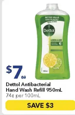 Ritchies Dettol Antibacterial Hand Wash Refill offer