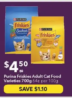 Ritchies Purina Friskies Adult Cat Food Varieties offer