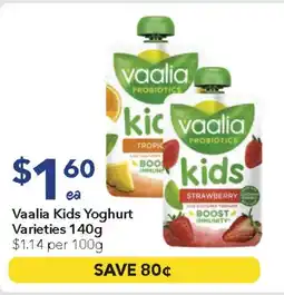 Ritchies Vaalia Kids Yoghurt Varieties offer