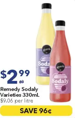 Ritchies Remedy Sodaly Varieties offer