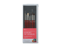 Officeworks Born Round and Flat Natural Paintbrushes 7 Pack offer