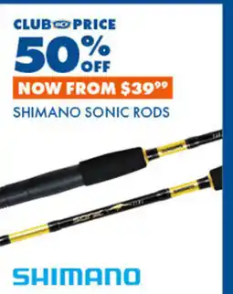 BCF Shimano Sonic Rods offer