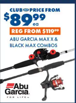 BCF Abu Garcia Max X & Black Max Combos offer