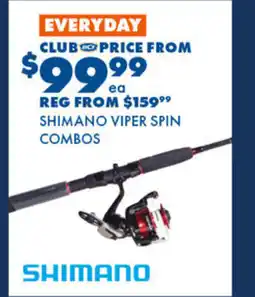 BCF Shimano Viper Spin Combos offer