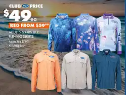 BCF Adults & kids bcf fishing shirts offer