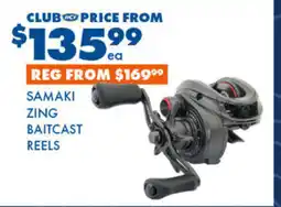 BCF Samaki zing baitcast reels offer