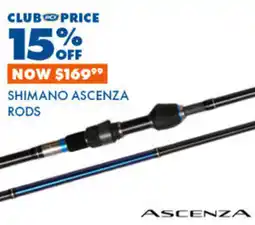 BCF Shimano ascenza rods offer