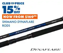 BCF Shimano dynaflare rods offer