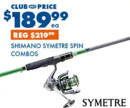 BCF Shimano symetre spin combos offer