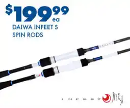 BCF Daiwa infeet s spin rods offer