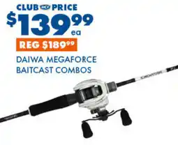 BCF Daiwa megaforce baitcast combos offer