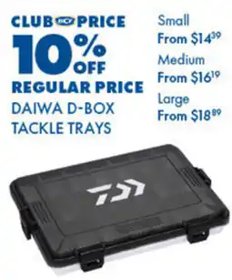 BCF Daiwa d-box tackle trays offer