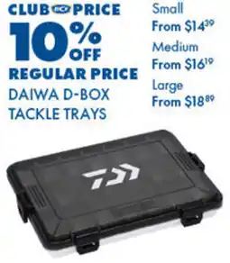 BCF Daiwa d-box tackle trays offer
