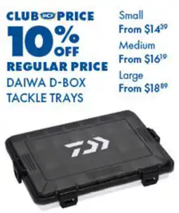 BCF Daiwa d-box tackle trays offer