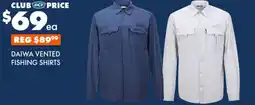 BCF Daiwa vented fishing shirts offer
