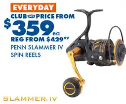BCF Penn slammer iv spin reels offer