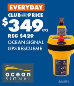 BCF Ocean signal gps rescueme offer