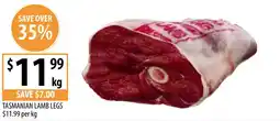 Supabarn Tasmanian lamb legs offer