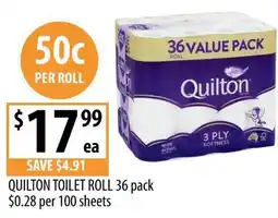 Supabarn Quilton toilet roll offer