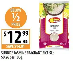 Supabarn Sunrice jasmine fragrant rice offer