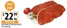 Supabarn Beef rump steak bulk packs offer