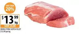 Supabarn Whole pork scotch fillet offer