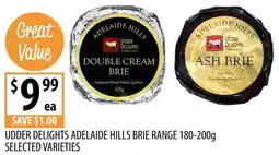 Supabarn Udder delights adelaide hills brie range offer