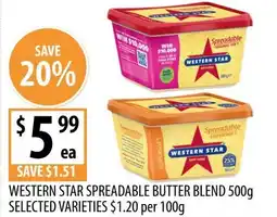 Supabarn Western star spreadable butter blend offer