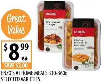 Supabarn Enzo's at home meals offer